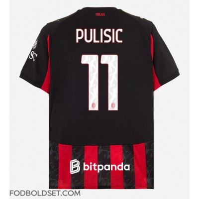 AC Milan Christian Pulisic #11 Hjemmebanetrøje 2025-26 Kortærmet AC Milan Christian Pulisic #11 Hjemmebanetrøje 2025-26 Kortærmet